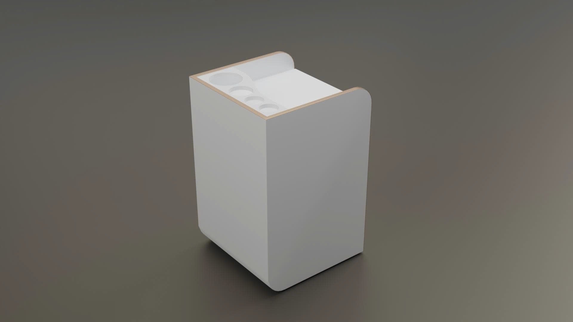 Essential Series - White & Gold Pedicure Cart – Modern Salon Storage Trolley