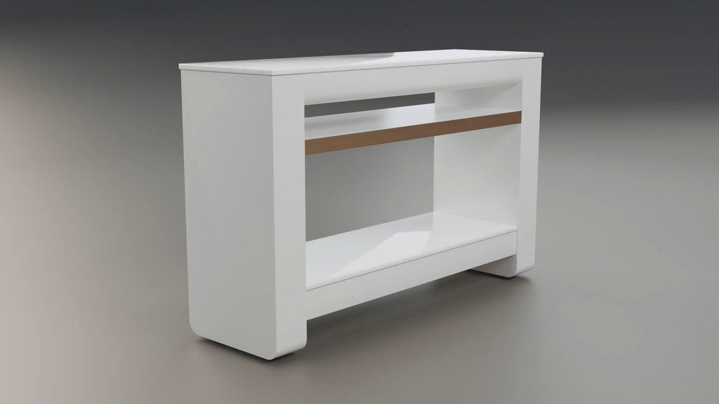 Essential Series - White & Gold Trim UV Nail Light Dryer – Professional Rectangular Design