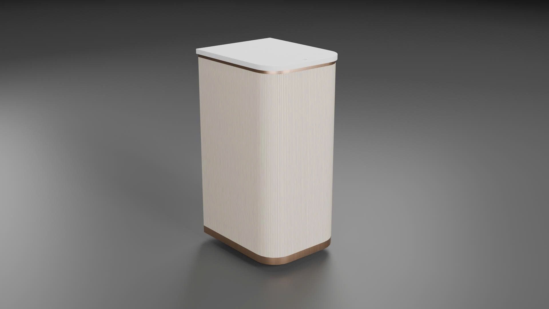 Royal Series - Beige with Rose Gold Pedicure Cart – Luxury Designer Salon Storage